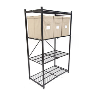 Accessories - 4-Shelf M.P. Rack - Tall Storage Bins (Set Of 3)