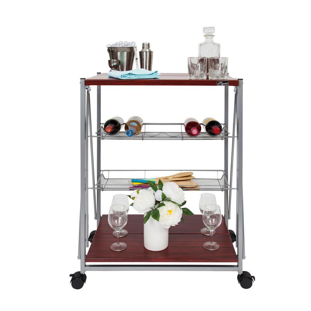 Decorative Shelves And Desks - 3-Shelf Island Caddy Slim