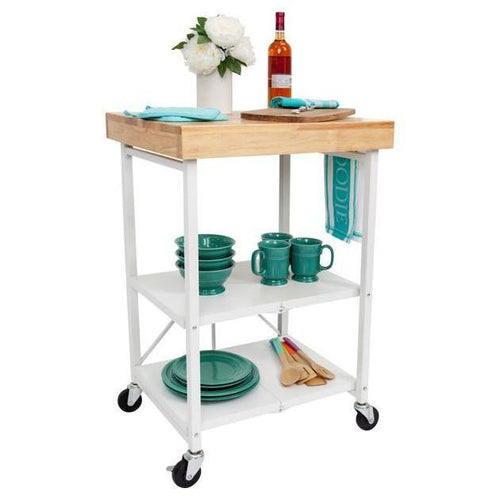 Decorative Shelves And Desks - 3-Shelf Island Cart