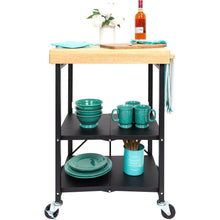 Decorative Shelves And Desks - 3-Shelf Island Cart