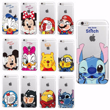 Funny Minnie Mickey Cartoon Soft Case For Apple iPhone 4 5 6 7 S Plus SE 5C Samsung Characters Back Cover Skin Coque Capa Para