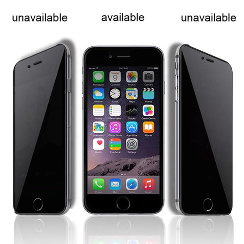 9H Anti-Spy Privacy Protector Tempered Glass Film Anty Spy Screen For Apple iPhone 4 4S 5 5S 6 6S 6 Plus 6S Plus 7 7 Plus