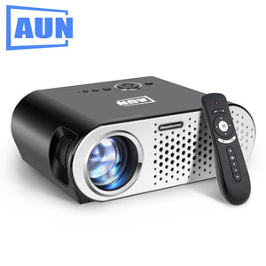 AUN Projector 3200 Lumen T90, 1280*768 (Optional Android Projector with 2.4G Air Mouse, Bluetooth WIFI, Support KODI AC3) LED TV