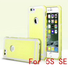 Ultra Thin Shockproof Rubber PC Gel TPU Hybrid Phone Cases Cover For Apple iPhone 5 5S SE 6 6S 7 7 Plus High Quality Shell EC882