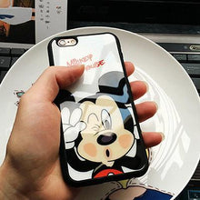 Fashion Cartoon Lovers Mickey Mouse Minnie cover soft TPU silicon case For iPhone 7 SE 5/5s 6 6s / plus 7 plus funda Coque cases