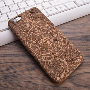 2016 New Wood Grain Design Soft TPU Fiber Crack Any Carvings Pattern Back Phone Cover for iPhone 6 6S 7 7plus