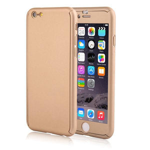 6 7 360 Case Full Body Coverage Coque Phone Cases for iPhone 5 5s SE 6 6s 7 Plus Hard PC Protective Cover Free Clear Screen Film