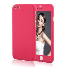 6 7 360 Case Full Body Coverage Coque Phone Cases for iPhone 5 5s SE 6 6s 7 Plus Hard PC Protective Cover Free Clear Screen Film