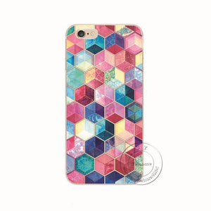 Shell For Apple iPhone 5 5S SE 5C 6 6S 7 Plus 6SPlus Back Case Cover Printing Mandala Flower Datura Floral Cell Phone Cases
