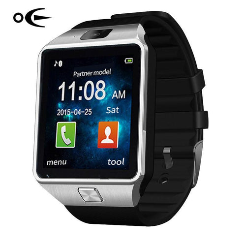 Brand LED Electronic intelligent Wristwatch Waterproof Sport Gold Smart Watch DZ09 Pedometer For iPhone Android Wrist Watch Men