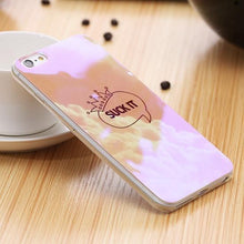 KISSCASE Modern Blue Ray Light Clear Mobile Phone Case For iPhone 7 6 6S 6 Plus 6S Plus Transparent Cover For iPhone 6 6S 5S SE