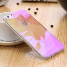 KISSCASE Modern Blue Ray Light Clear Mobile Phone Case For iPhone 7 6 6S 6 Plus 6S Plus Transparent Cover For iPhone 6 6S 5S SE