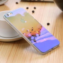 KISSCASE Modern Blue Ray Light Clear Mobile Phone Case For iPhone 7 6 6S 6 Plus 6S Plus Transparent Cover For iPhone 6 6S 5S SE