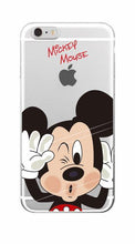 Funny Minnie Mickey Cartoon Soft Case For Apple iPhone 4 5 6 7 S Plus SE 5C Samsung Characters Back Cover Skin Coque Capa Para
