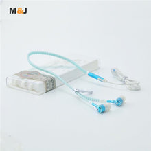 Hot sale ! Jiabosi Glowing Earphone Luminous Light Metal Zipper Earbuds Glow In The Dark For Iphone Samsung Xiaomi MP3 With Mic