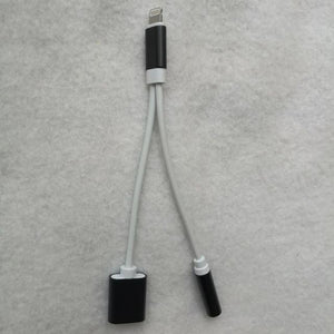 hot sales 2in1 for iphone 7 lightning to 3.5 mm Headphone/Earphone Jack Adapter Charge Cable For 8pin iPhone 6 6s 7/ 6 6s 7plus