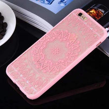Luxury Sexy Lace Floral Henna Mandala Palace Flowers Phone Case For iphone 5s Cover For iphone 5s 5 SE 6 6s 6Plus 6sPlus