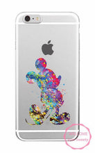 Watercolor Tinkerbell Mickey Minne Stitch Mermaid Princess  Lion King Poof Bear Monsters University Soft TPU Phone Case Coque