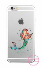 Watercolor Tinkerbell Mickey Minne Stitch Mermaid Princess  Lion King Poof Bear Monsters University Soft TPU Phone Case Coque