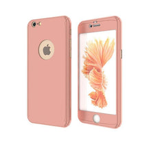 Luxury 360 Full Protective Plastic Phone Cases For iPhone 6 6s Plus 7 7 Plus 5 5s SE Case Cover Free Tempered Glass Film PC Capa