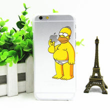 fashion Simpson Mermaid Snow White openwork case for iphone 4 4s 5 5s SE 5c 6/6s 6 plus/6s plus transparent plastic logo design
