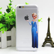 fashion Simpson Mermaid Snow White openwork case for iphone 4 4s 5 5s SE 5c 6/6s 6 plus/6s plus transparent plastic logo design