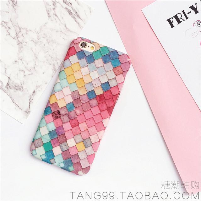 KISSCASE 3D Scales Hard Plastic Case For iPhone 6 7 6S Plus 5S SE Mermaid Squama Pink Green Back Cover For Apple iPhone 6 6S 5S