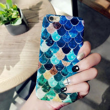 KISSCASE 3D Scales Hard Plastic Case For iPhone 6 7 6S Plus 5S SE Mermaid Squama Pink Green Back Cover For Apple iPhone 6 6S 5S
