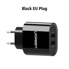 Ugreen 5V3.4A Universal USB Charger Travel Wall Charger Adapter Portable EU UK Plug Smart Mobile Phone Charger for iPhone Tablet