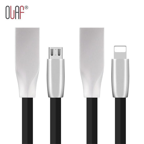 3D Zinc Alloy Fast Charging Micro USB Cable Sync Data Charger USB Cable for iPhone 7 6 6S Plus 5 5s  iPad Samsung LG HTC Huawei