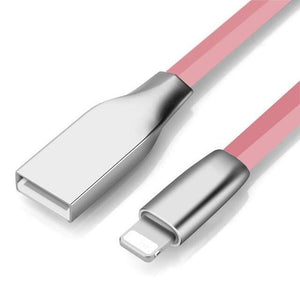 3D Zinc Alloy Fast Charging Micro USB Cable Sync Data Charger USB Cable for iPhone 7 6 6S Plus 5 5s  iPad Samsung LG HTC Huawei