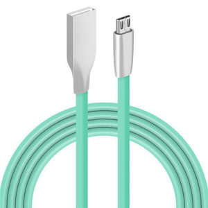 3D Zinc Alloy Fast Charging Micro USB Cable Sync Data Charger USB Cable for iPhone 7 6 6S Plus 5 5s  iPad Samsung LG HTC Huawei