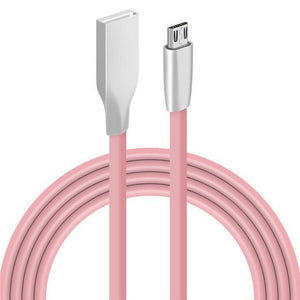 3D Zinc Alloy Fast Charging Micro USB Cable Sync Data Charger USB Cable for iPhone 7 6 6S Plus 5 5s  iPad Samsung LG HTC Huawei