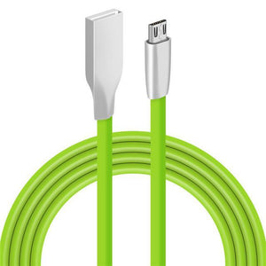 3D Zinc Alloy Fast Charging Micro USB Cable Sync Data Charger USB Cable for iPhone 7 6 6S Plus 5 5s  iPad Samsung LG HTC Huawei