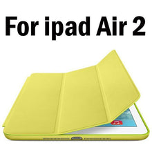 Original 1:1 PU Leather Ultra Thin Slim Smart Case for Ipad air 2 / air 1  ( Ipad 5 6 ) For Ipad Mini 1 2 3 Stand Cover LOGO