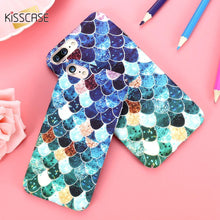 KISSCASE 3D Scales Hard Plastic Case For iPhone 6 7 6S Plus 5S SE Mermaid Squama Pink Green Back Cover For Apple iPhone 6 6S 5S