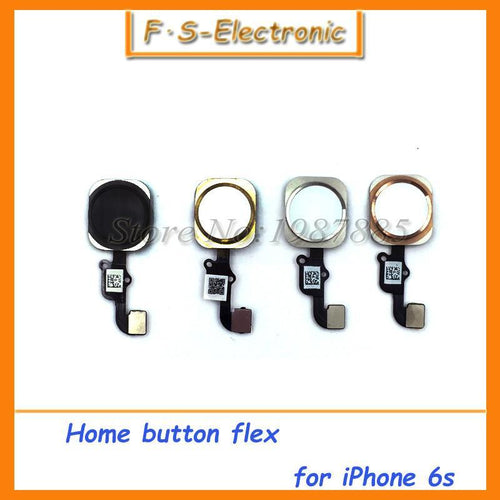 10pcs/lot Home Button With Flex Cable Assembly Replacement Parts For iPhone 6S 4.7