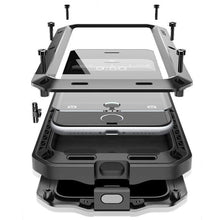 Luxury Doom Armor Life Water Resist Shock Proof Silicone Aluminum Metal Case for IPhone 6 6S 6 S 5S 5 5SE 5C 4S 7 Plus Coque