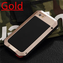 Luxury Doom Armor Life Water Resist Shock Proof Silicone Aluminum Metal Case for IPhone 6 6S 6 S 5S 5 5SE 5C 4S 7 Plus Coque