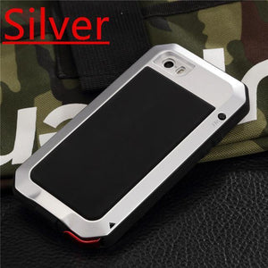 Luxury Doom Armor Life Water Resist Shock Proof Silicone Aluminum Metal Case for IPhone 6 6S 6 S 5S 5 5SE 5C 4S 7 Plus Coque