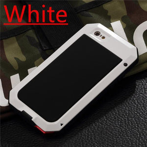 Luxury Doom Armor Life Water Resist Shock Proof Silicone Aluminum Metal Case for IPhone 6 6S 6 S 5S 5 5SE 5C 4S 7 Plus Coque