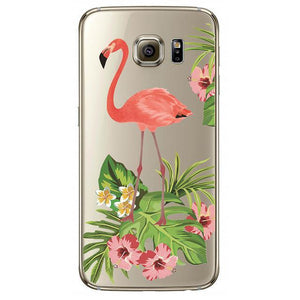 Flamingo Case For Samsung Galaxy S3 S4 S5 S6 S7 Edge S8 Plus A3 A5 2016 2015 2017 J1 J2 J3 J5 J7 Transparent Silicone Fundas