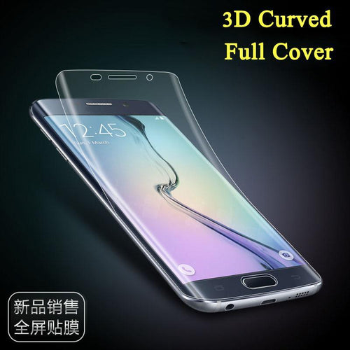 3D Curved Clear 2pcs /set front + back Soft PET Full cover screen protector film For Samsung Galaxy S6 edge plus S7 edge S8 Plus