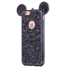 KISSCASE Fashion 3D Mickey Mouse Case For Iphone 6 6S 7 Plus 5S Rhinestone Glitter Silicone Case Coque For Iphone 6S Plus Cover