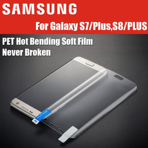 S7 S8 never broken hot bend nano soft film high strength for samsung galaxy s7 edge S8 edge screen protector non tempered glass