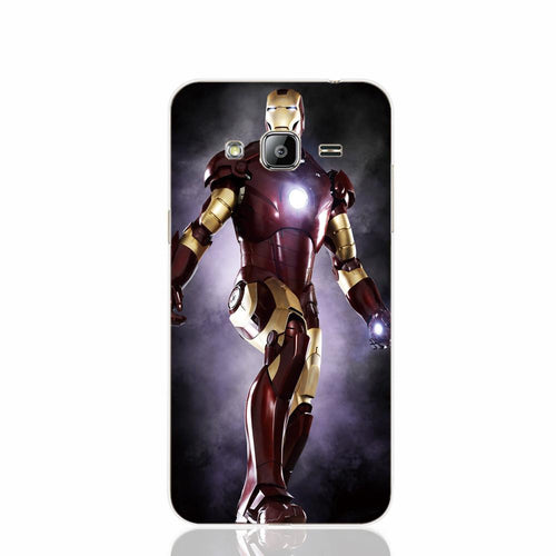 21237 lron Comic Marvel Avengers Super Heros cell phone case cover for Samsung Galaxy J1 ACE J5 2015 J7 N9150