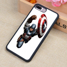 Captain America Super Hero Printed Soft TPU Skin Cell Phone Cases For iPhone 6 6S Plus 7 7 Plus 5 5S 5C SE 4 4S Back Cover Shell