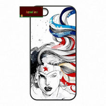 Wonder Woman Super Hero Phone Cases Cover For iPhone 4 4S 5 5S 5C SE 6 6S 7 Plus 4.7 5.5    AM0163