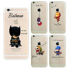 batman The Avengers Phone Case Cover For Apple i Phone iPhone 5 5S SE 6 6S 6 plus Case iron Maniron Man Captain America Raytheon