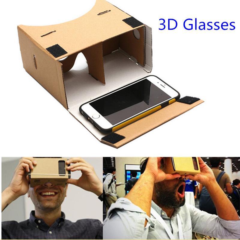 Google Cardboard 3d Glasses Virtual Reality Glasses Vr Box DIY Google Vr Cardboard 3d Glass For Iphone Huawei 6 Sony Xperia Z